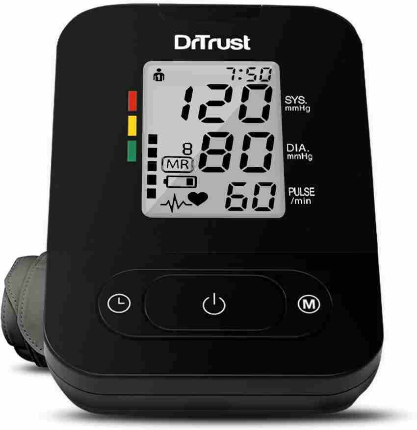 Dr. Trust (USA) Fully Automatic A-One Rechargeable Digital Blood Pressure  Monitor Machine (Micro USB Compatible & Digital Thermometer Included) Bp  Monitor - Dr. Trust 