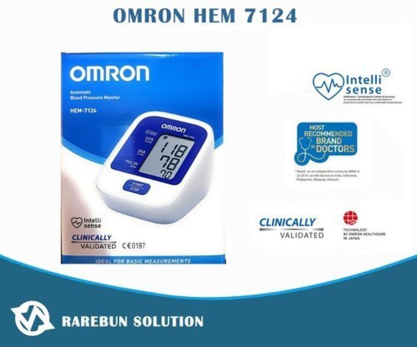 New Omron HEM-7124 Upper Arm Automatic Blood Pressure BP Monitor BP Machine