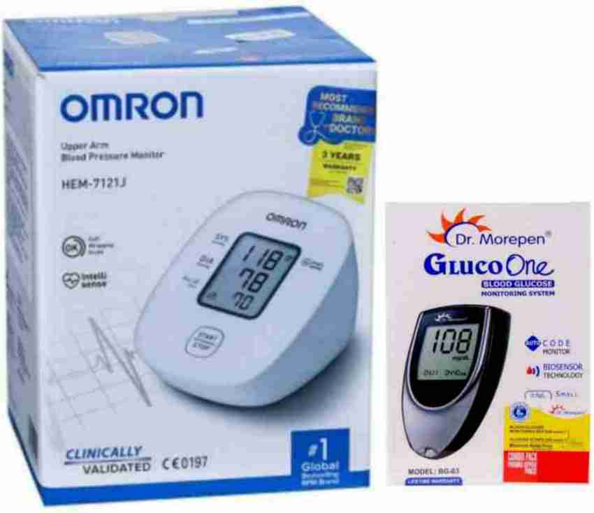 OMRON Blood Pressure Monitor HEM 7121J and Dr Morepen