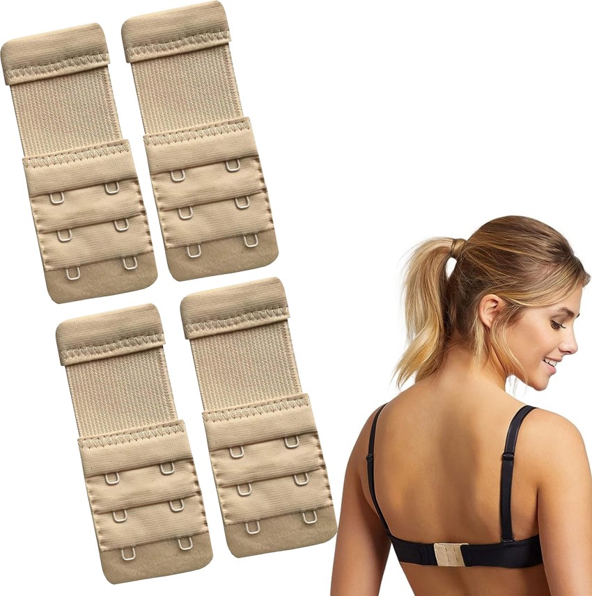 Women's Bra Extender 5 Hook Bra Extension Strap Soft and Comfortable  3pcs-Pack