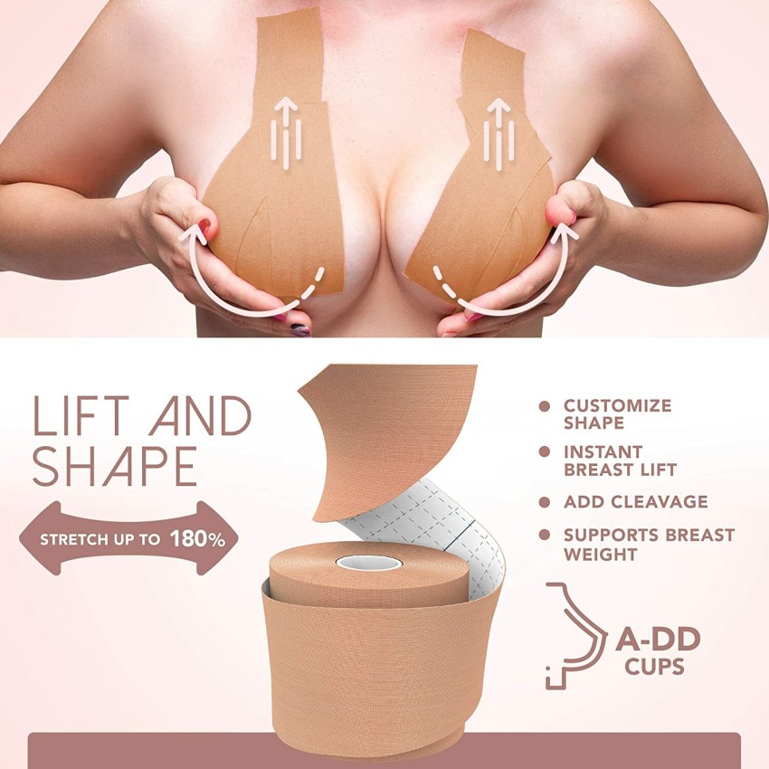 Boob Tape with 10 Nipple Pasties & 36 Fashion Tape Multipurpose