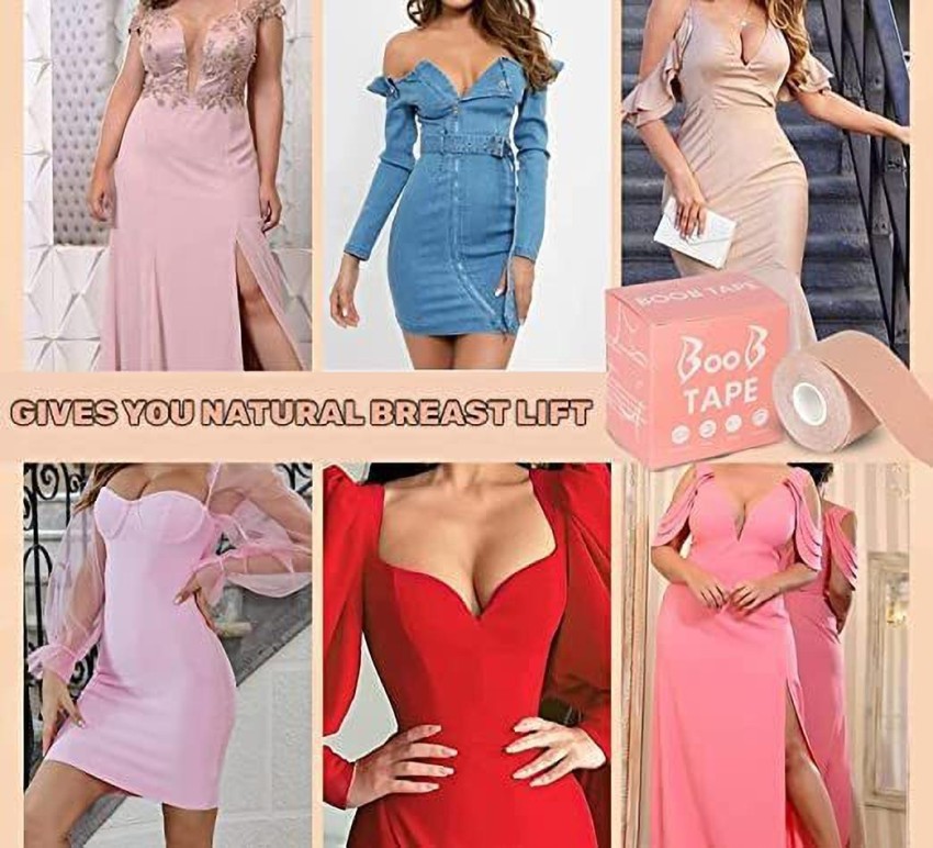 My Machine Boob tape For Breast Lift Bob Tape for Strapless Dress for women Nipple  Tape Cotton Peel and Stick Bra Petals Price in India - Buy My Machine Boob  tape For