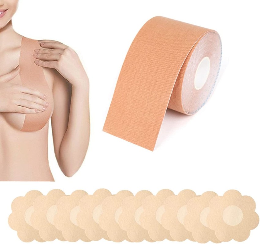ZOMLINE Boob tape For Breast Lift Boob Tape for Strapless Dress for women  Nipple Tape Cotton Push Up Bra Pads Price in India - Buy ZOMLINE Boob tape  For Breast Lift Boob