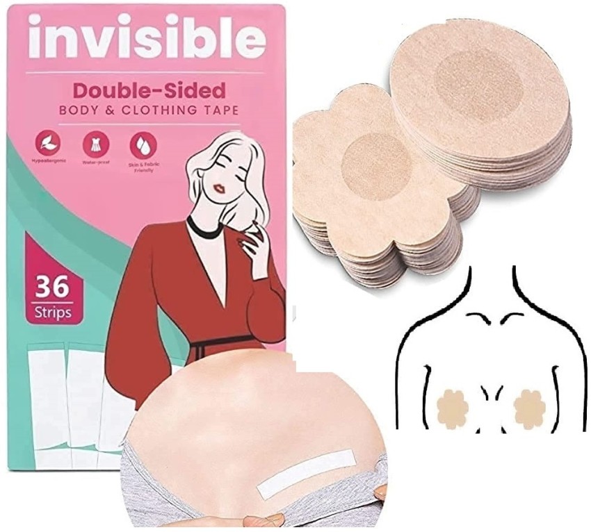 Buy Shree Hans Fashion Boob Tape with 10 Nipple Pasties,36 Fashion Tape  Multipurpose Body Tape for Women Tape Online at Best Prices in India -  JioMart.