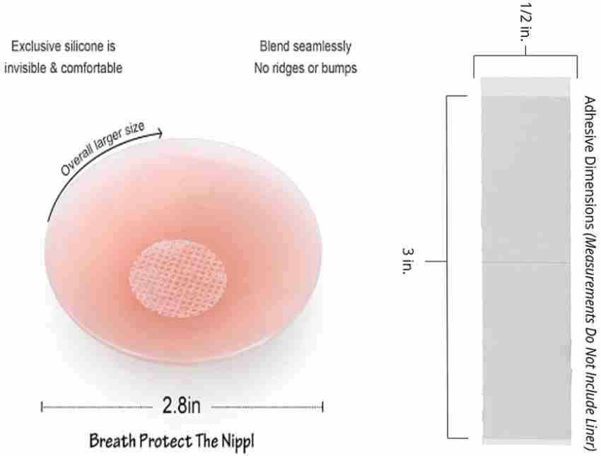 GARIHC ENTERPRISE Silicone Reusable Nipple Cover&Invisible Double-sided  Cloth Body Tape for Women Silicone Peel and Stick Bra Pads Price in India -  Buy GARIHC ENTERPRISE Silicone Reusable Nipple Cover&Invisible Double-sided  Cloth Body