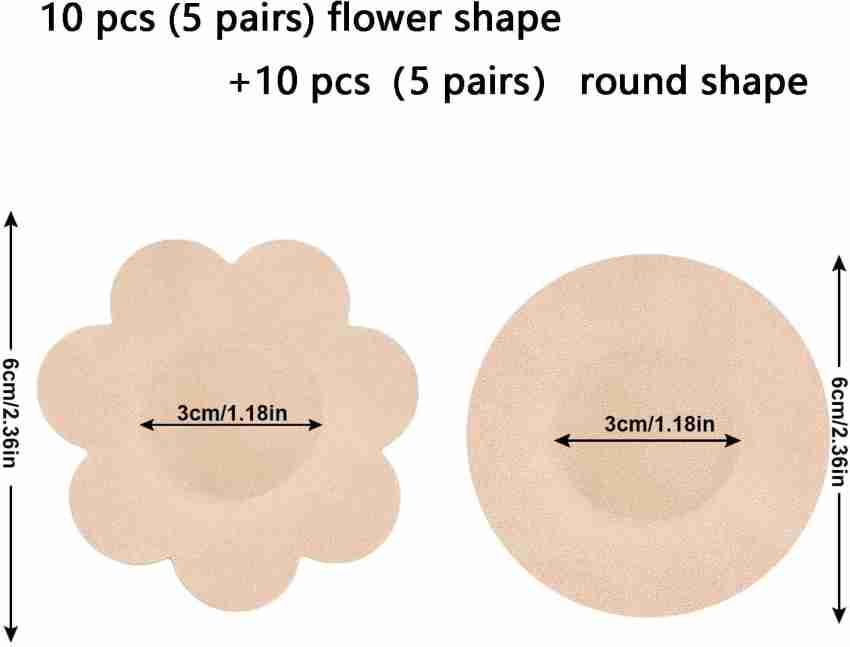 Breast Petals Beige Flower Shaped Nipple Covers