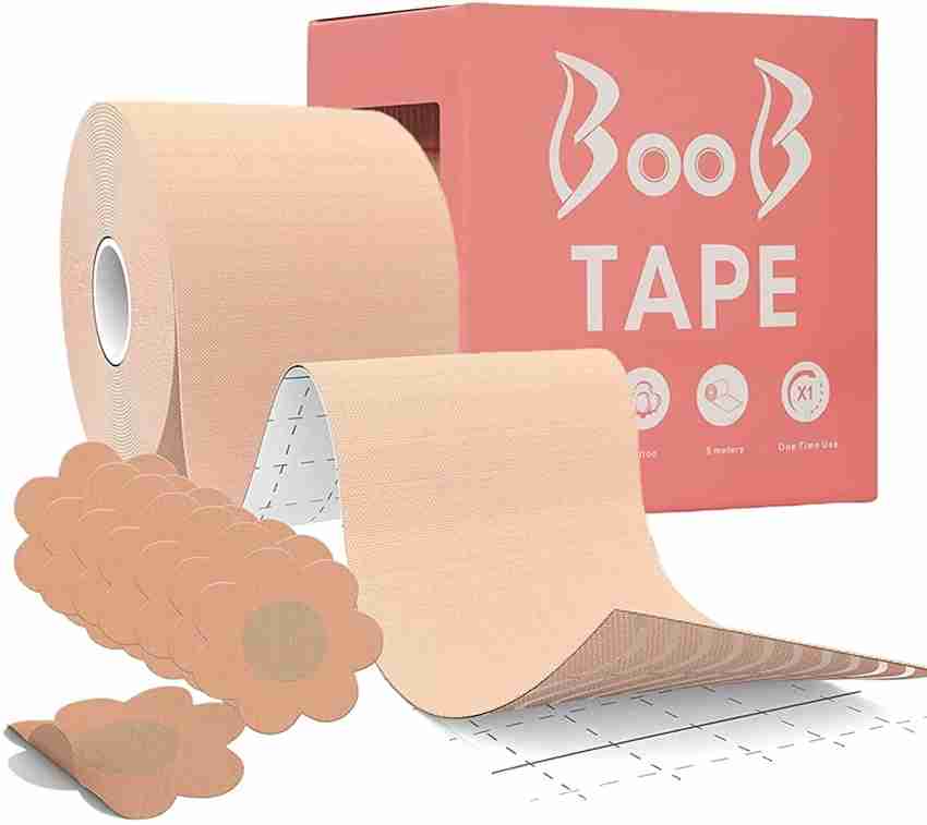 TnR Boob Tape with 10 Nipple Pasties Multipurpose Nipple Tape for