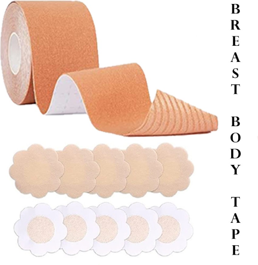 SKYELLA Boob Tape, Boob tape For Breast Lift Boob Tape for Strapless Dress  for women Cotton Push Up Bra Petals Price in India - Buy SKYELLA Boob Tape,  Boob tape For Breast