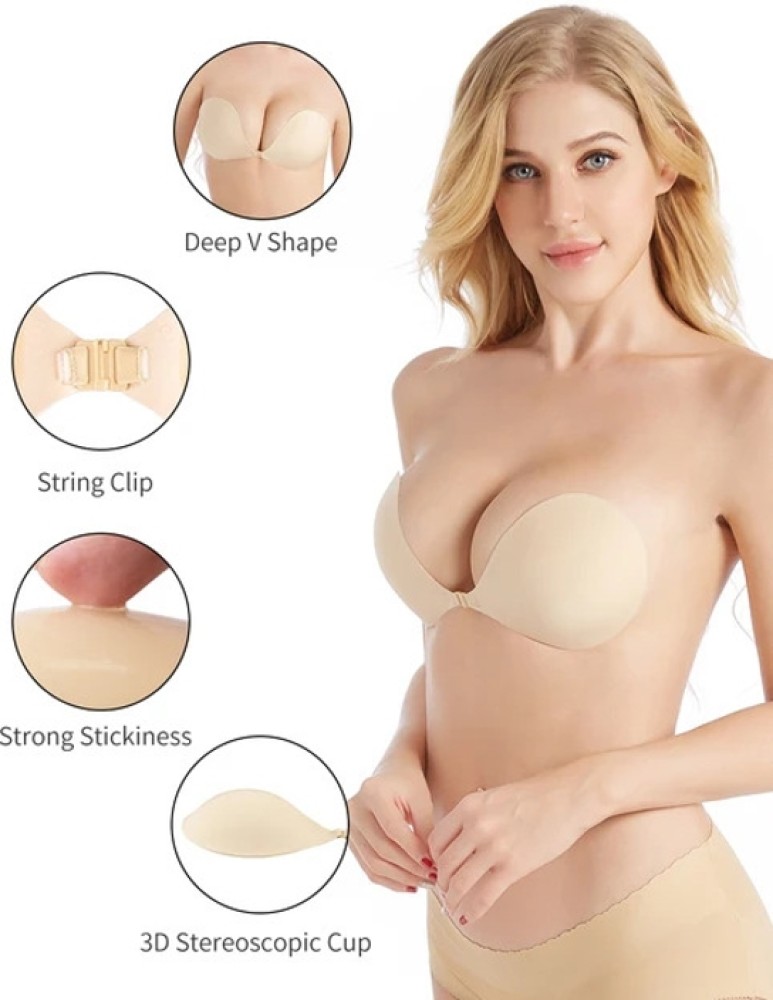Peralent Women's Silicone Adhesive Padded Push-Up Bra Pad (Size upto 34 ,Cup  Size C) Silicone Push Up Bra Pads Price in India - Buy Peralent Women's Silicone  Adhesive Padded Push-Up Bra Pad (