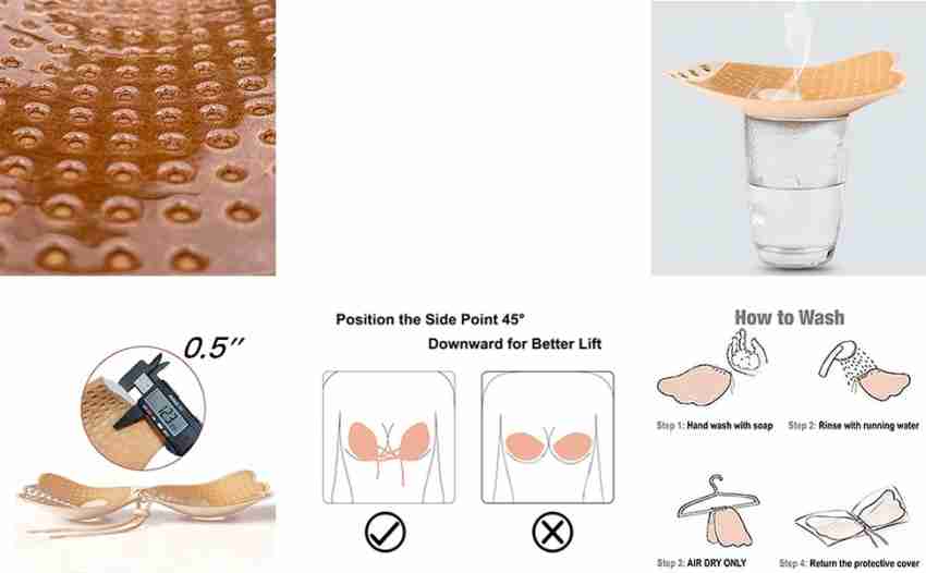 ASTOUND Non padded Silicone Gel Bra Silicone Peel and Stick Bra Pads Price  in India - Buy ASTOUND Non padded Silicone Gel Bra Silicone Peel and Stick  Bra Pads online at