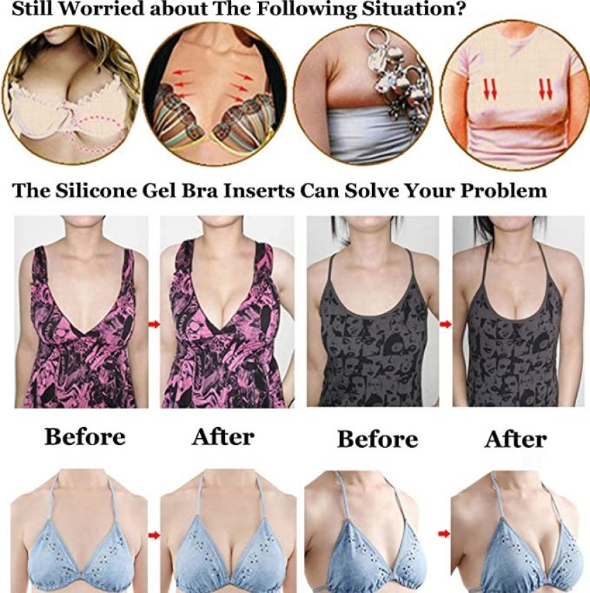 Breast Enhancers Pads Silicone Gel Push Up Chicken Fillets Bra Bikini  Inserts