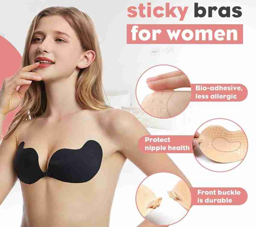 Self-adhesive push-up bra - Light beige - Ladies