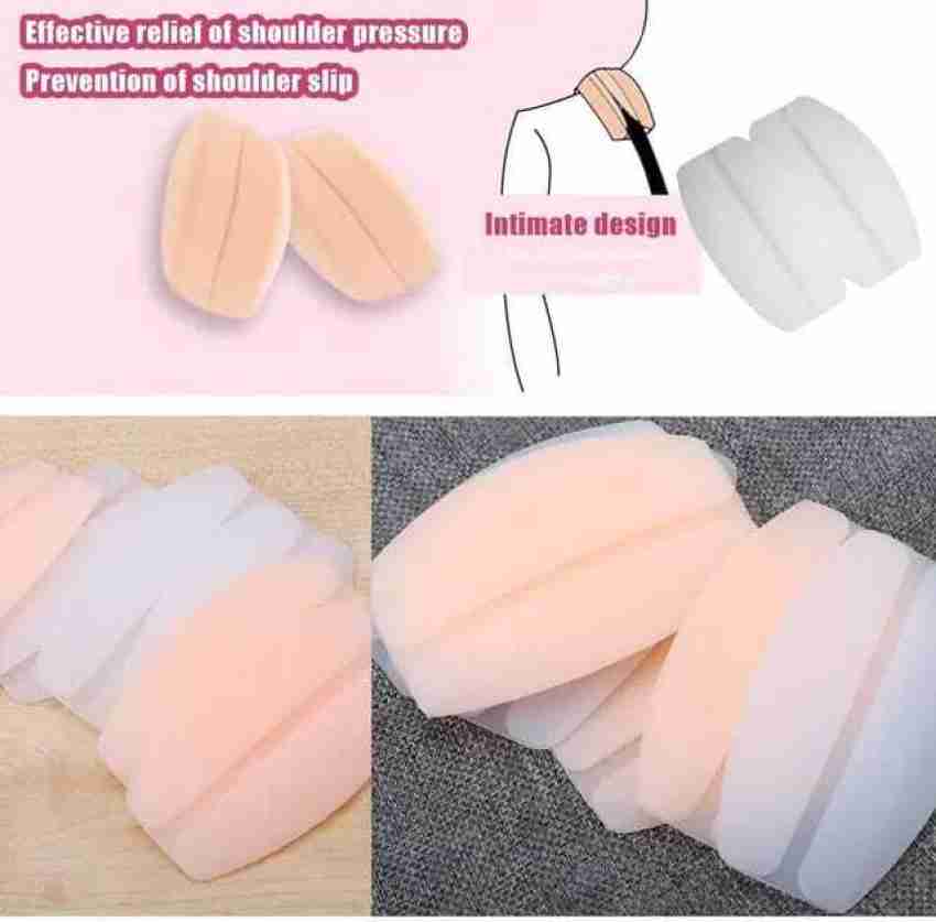 Bra Strap Cushions Silicone Bra Strap Pad Holder Non-slip Relief Pain  Shoulder Pads, White and Flesh Pink (4 Pieces） : : Clothing, Shoes  & Accessories
