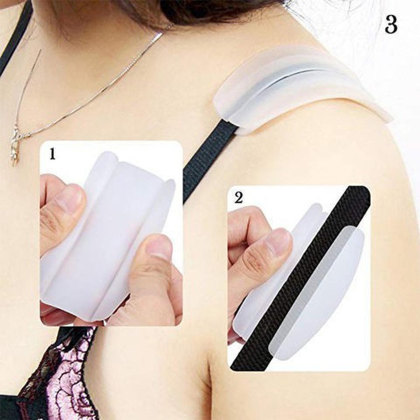 3 Pairs Silicone Bra Strap Cushions, Non-slip Relief Pain Shoulder Pads,bra  Strap Pad Holder