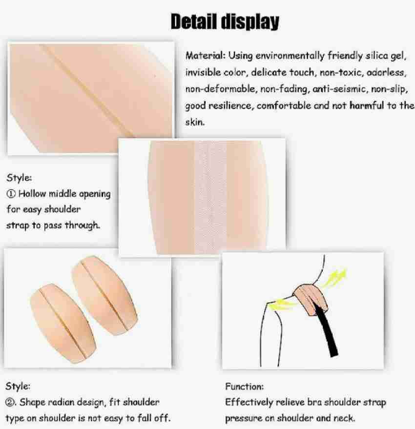 Bra Silicone Shoulder Pads Non-Slip Invisible Underwear Bra Shoulder Strap  Soft Silicone Solid Pressure Relief Shoulder Pads - AliExpress