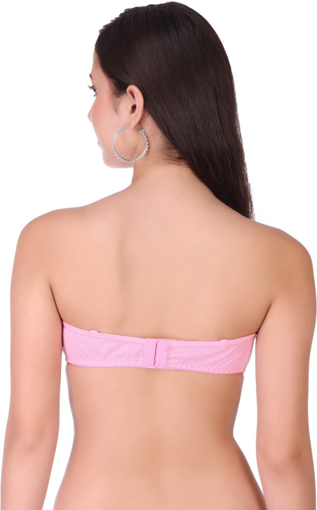 Selfcare Womens Demi Cup Strapless Bra Women T-Shirt Lightly
