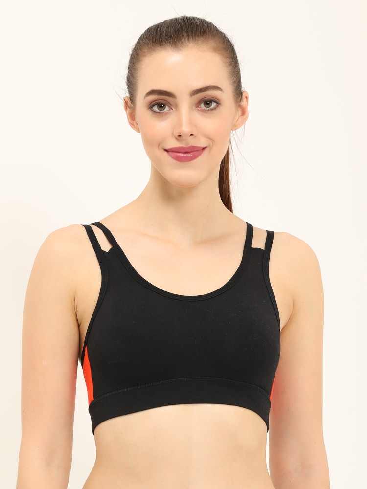 Envie Women Lightly Padded Sports Bra/Non-Wired Removable Padded