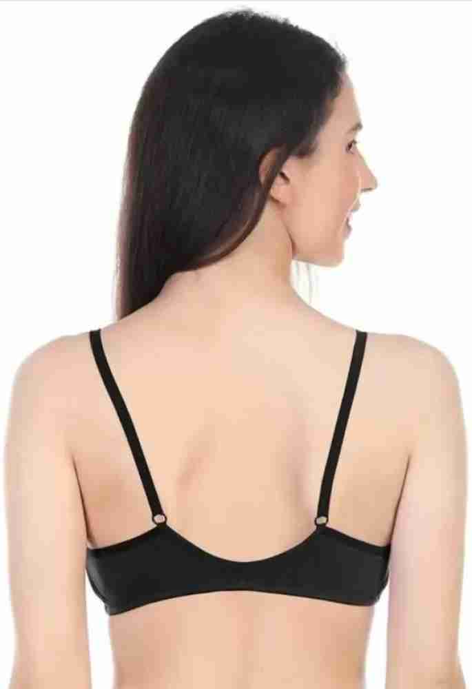 Auletics Women Front Open Button Bra Women Plunge Non Padded Bra