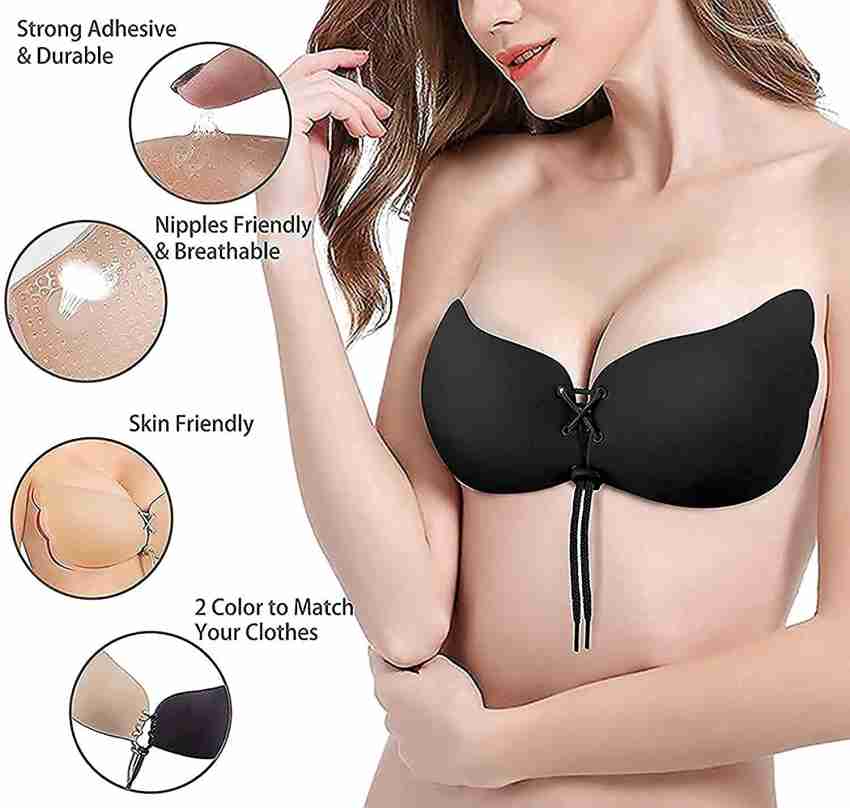 Tomkot Silicone Adhesive Stick On Push Up Gel Strapless Backless