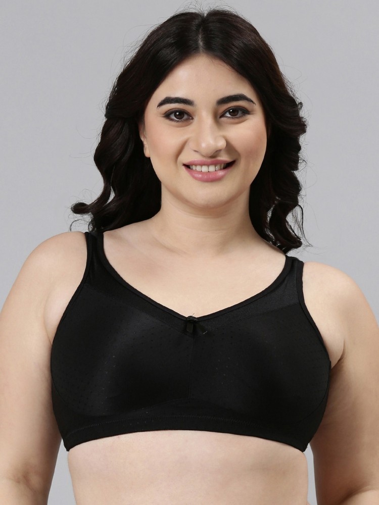 Enamor Full Coverage, Wirefree FB12 Full Support Smooth Super Lift Women  Full Coverage Non Padded Bra - Buy BLACK Enamor Full Coverage, Wirefree FB12  Full Support Smooth Super Lift Women Full Coverage