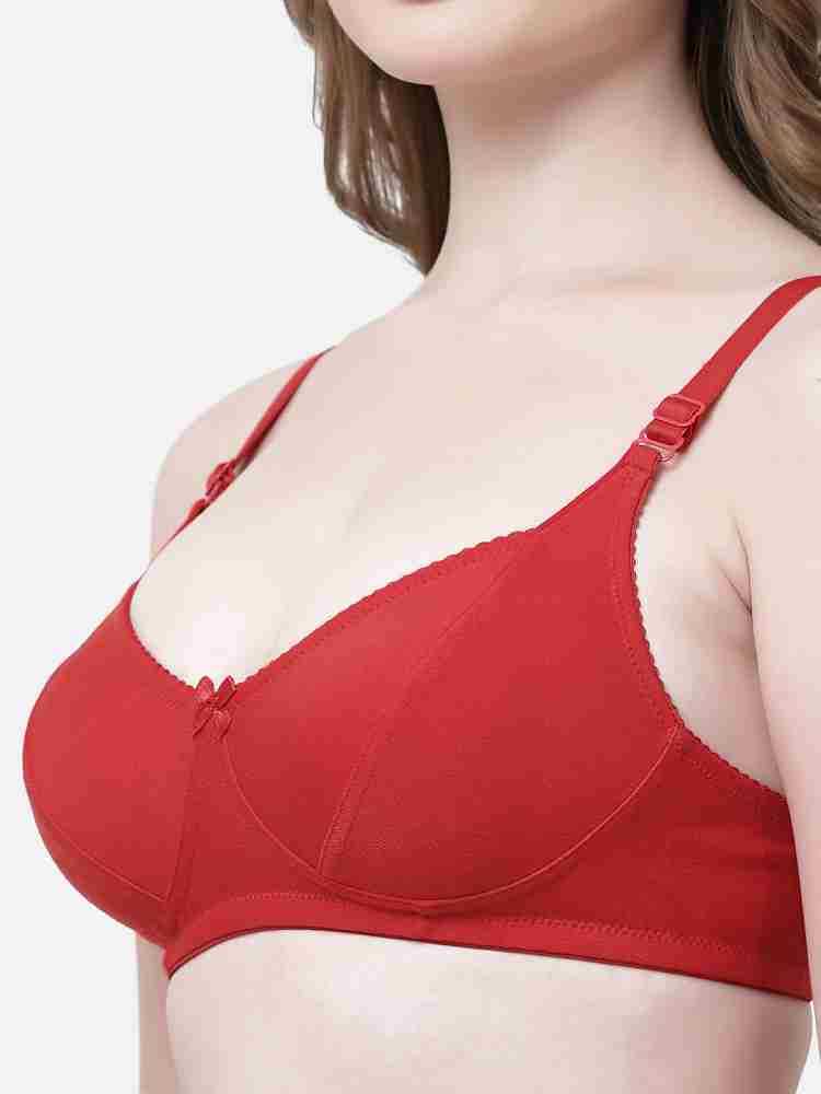 Pack Of 6 Cotton Multicolor Bra For Women - Soft Cotton Non Paded