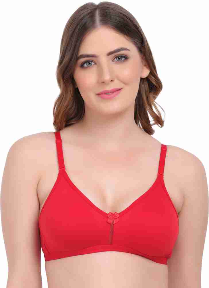 Buy Trylo Double Layered Non-Wired Full Coverage Blouse Bra - Red