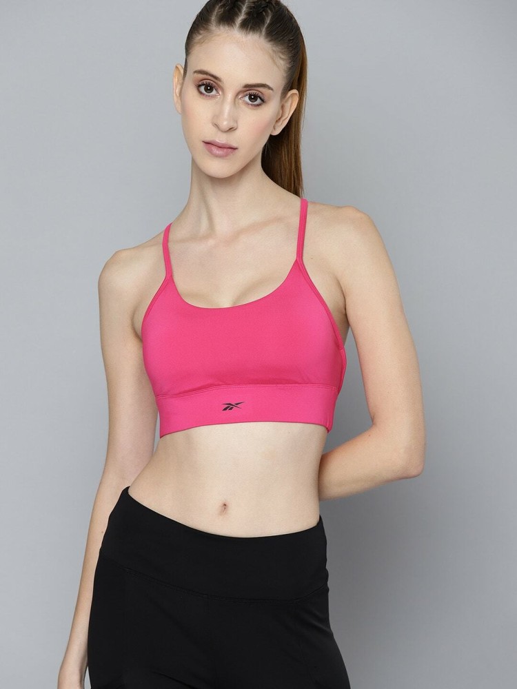 Stylish Reebok Women's XL Sports Bra in Hot Pink