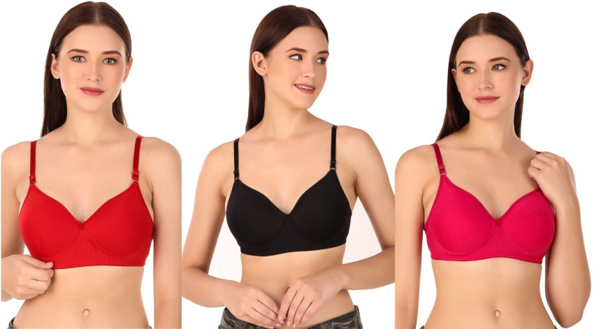 pooja ragenee Women Push-up Non Padded Bra Pink, Black Rs. 30 - Flipkart