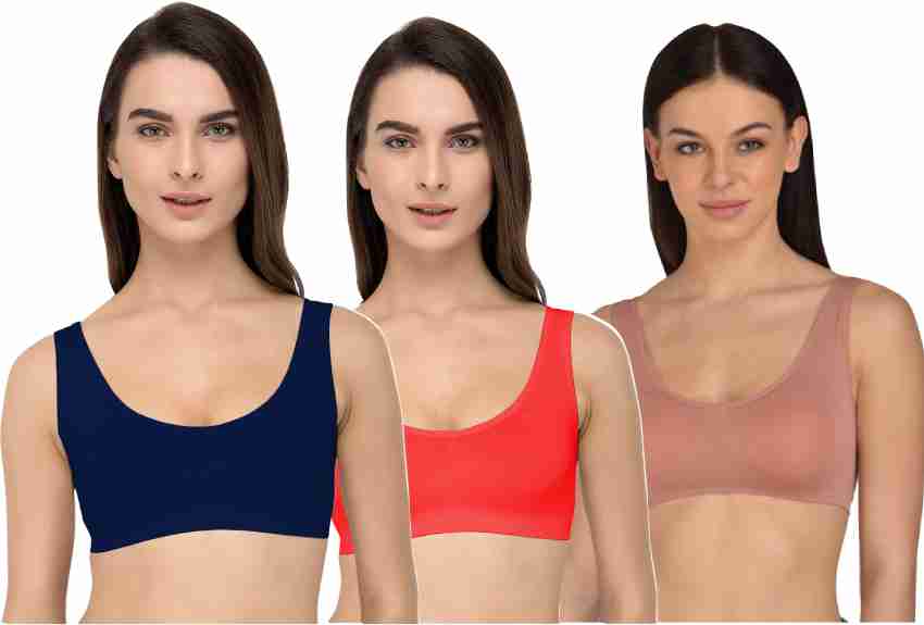 Buy online Pack Of 2 Solid Sports Bra from lingerie for Women by Alishan  for ₹349 at 65% off