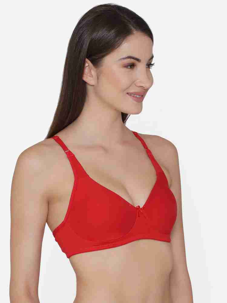 Clovia Cotton Rich Non-Padded Non-Wired Bra With Double Layered Cups Women  Full Coverage Non Padded Bra - Buy Hot Pink Clovia Cotton Rich Non-Padded  Non-Wired Bra With Double Layered Cups Women Full