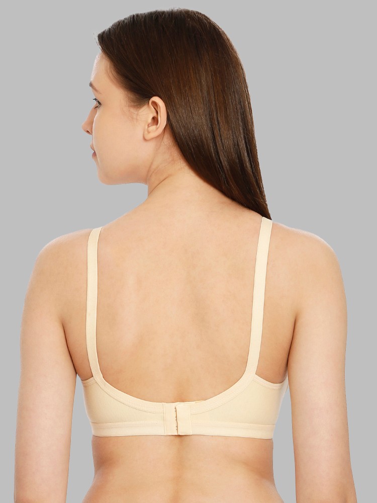 Non-Padded Non-Wired Full Figure Cami Bra in Back - Cotton Rich - Clothonics