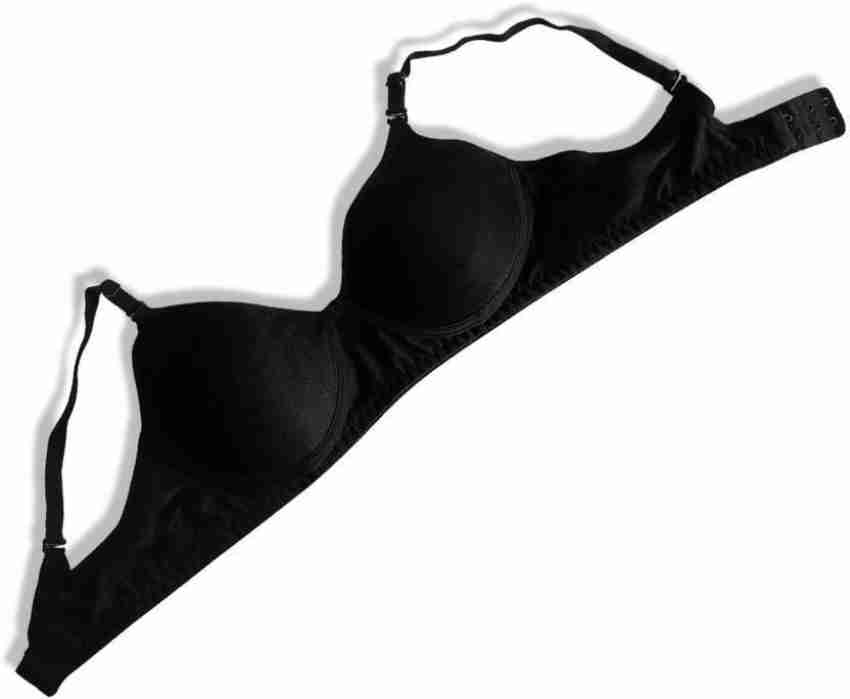 Buy online Pink Solid T-shirt Bra from lingerie for Women by Groversons  Paris Beauty for ₹186 at 77% off