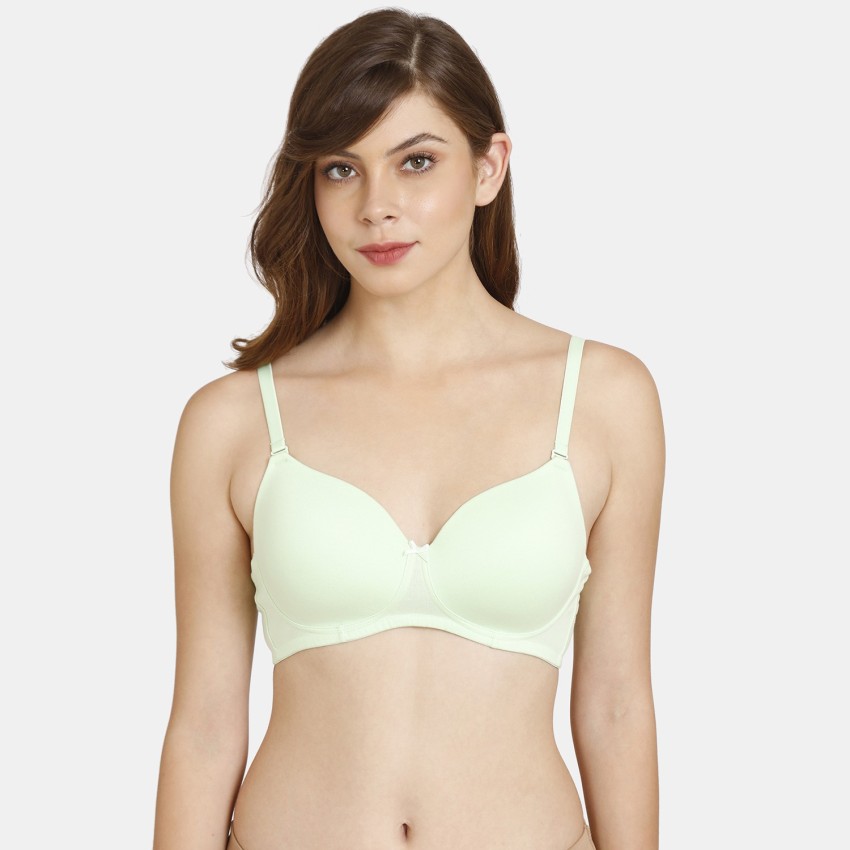 Buy online Blue Solid T-shirt Bra from lingerie for Women by Rosaline By  Zivame for ₹399 at 50% off