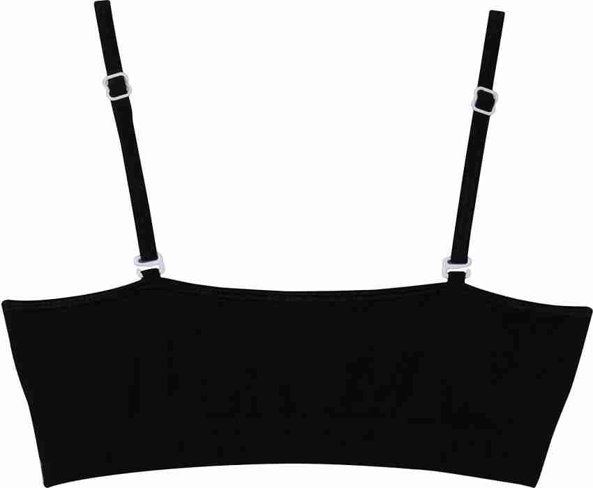 Dchica Adjustable Thin Strap Bra for Girls Non-Wired Gym Workout