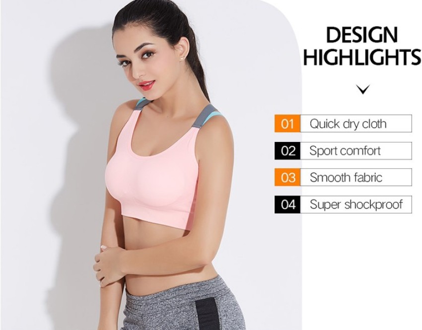 jigpa pink sport,free size best meterial,lightly paded bra Women Sports  Lightly Padded Bra - Buy jigpa pink sport,free size best meterial,lightly  paded bra Women Sports Lightly Padded Bra Online at Best Prices