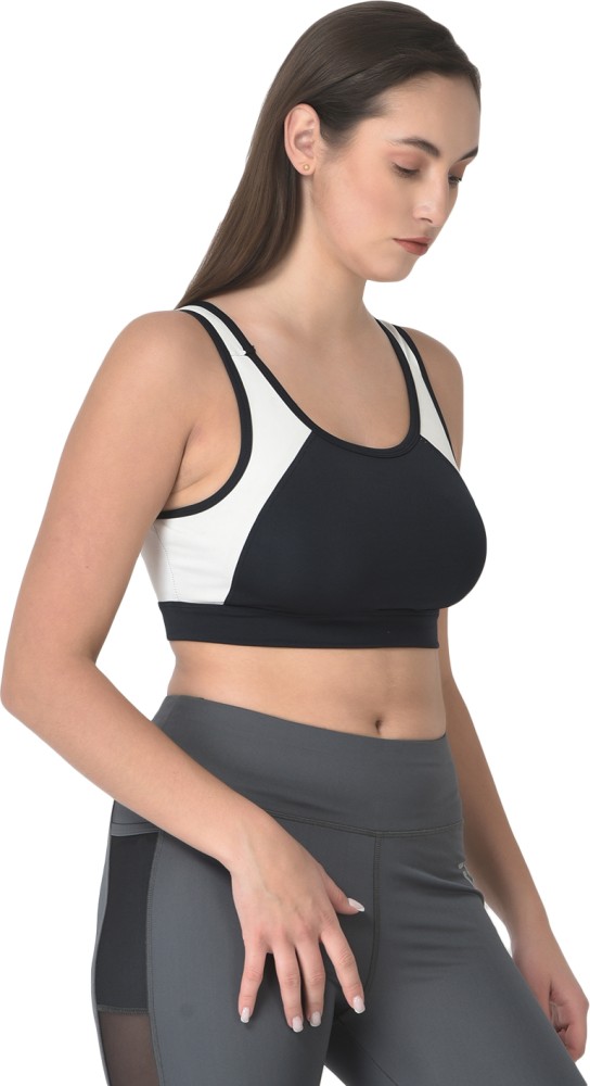 Swaroop Sports Bra Fit for Every Workout, Antibacterial, Quick Dry Sports Bra-White-10  Women Full Coverage Non Padded Bra - Buy Swaroop Sports Bra Fit for Every  Workout, Antibacterial