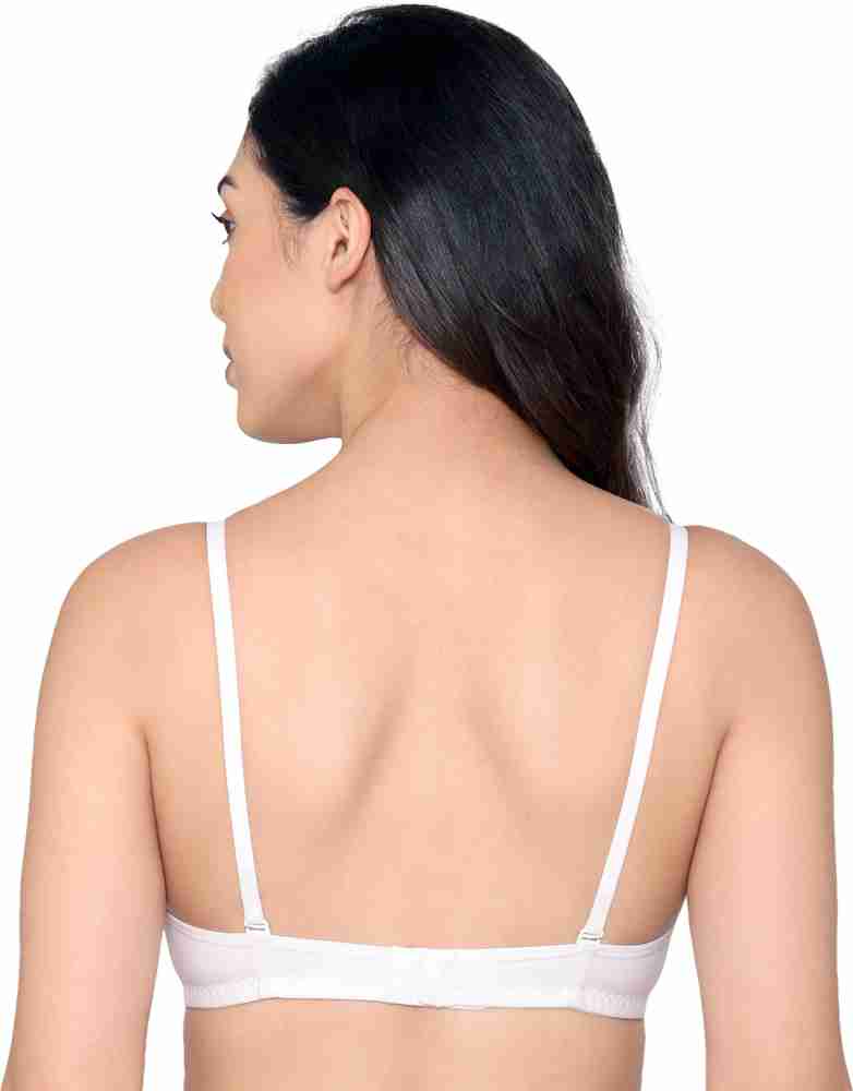 Buy Kalyani 5047 Women's Non-Padded Non-Wired Medium Coverage Seamed  Regular Wear Lace Bra Black Pink 38B Pack of 2 at