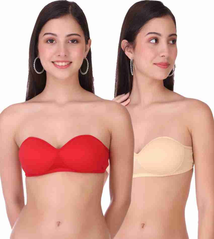 Piftif Pack of 3 Pairs of Women's soft Transparent straps