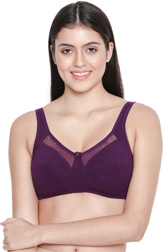 Seamless Women Purple Self Design Nylon With Net Bra, Size: 30c To 44c,  Floral Print at Rs 90/piece in New Delhi
