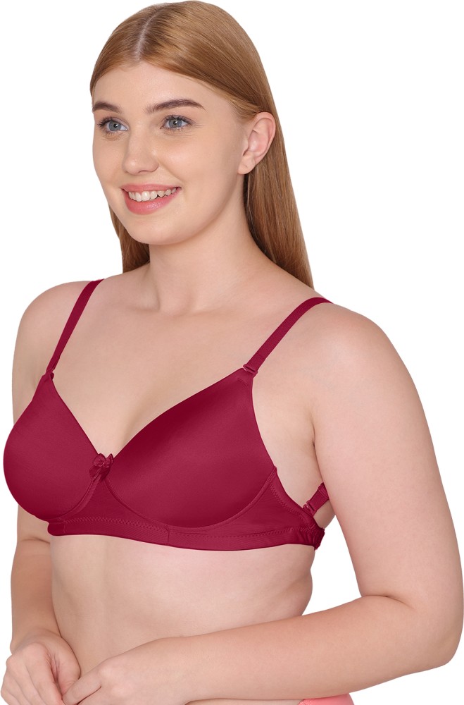 Buy Tweens Padded Non-Wired Full Coverage T-Shirt Bra - Hot Pink