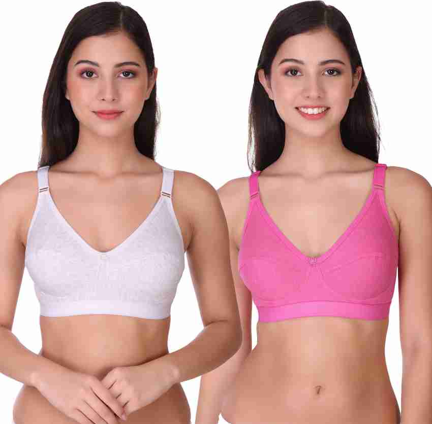 pooja ragenee Cotton D Cup Women Full Coverage Non Padded Bra