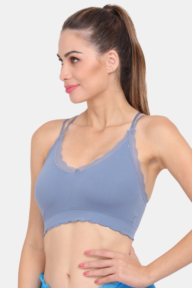 Buy Blu Cross Back Sports Bra