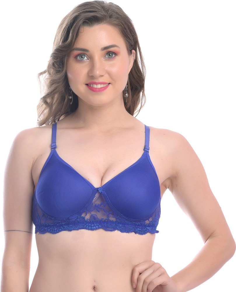 FIMS Women Cotton Blend Lace Lightly Padded Bra Pack of 4 Combo Full  Coverage Women Everyday Lightly Padded Bra - Buy FIMS Women Cotton Blend Lace  Lightly Padded Bra Pack of 4