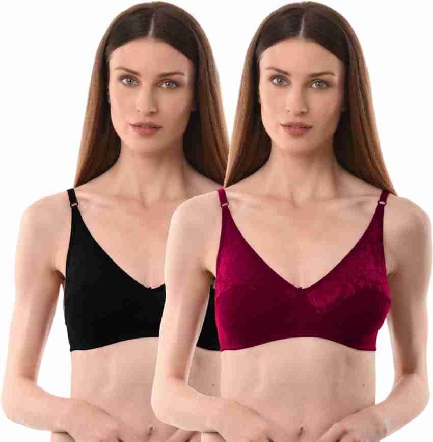 Vanila Lingerie B Cup Double Layered Bra with Hosiery Cotton( Size 38, Pack  of 2) Women Everyday Non Padded Bra - Buy Vanila Lingerie B Cup Double  Layered Bra with Hosiery Cotton(