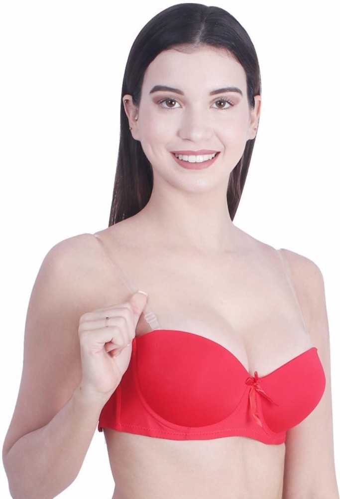 Bra - Combo Pack of 2 Women's Combo Pack of 2 Strapless Clear Back