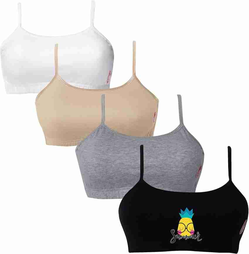 Dchica Adjustable Thin Strap Bra for Girls Non-Wired Gym Workout Girls  Everyday Non Padded Bra - Buy Dchica Adjustable Thin Strap Bra for Girls Non -Wired Gym Workout Girls Everyday Non Padded Bra