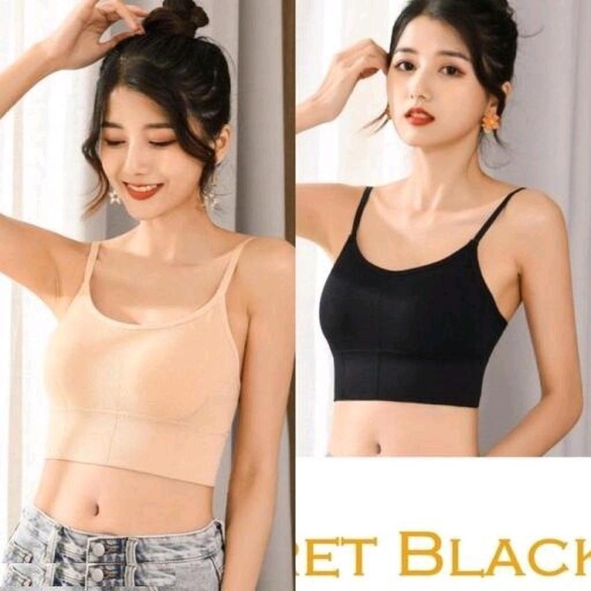 WOMEN BRALETTE LIGHTLY PADDED BRA(black)