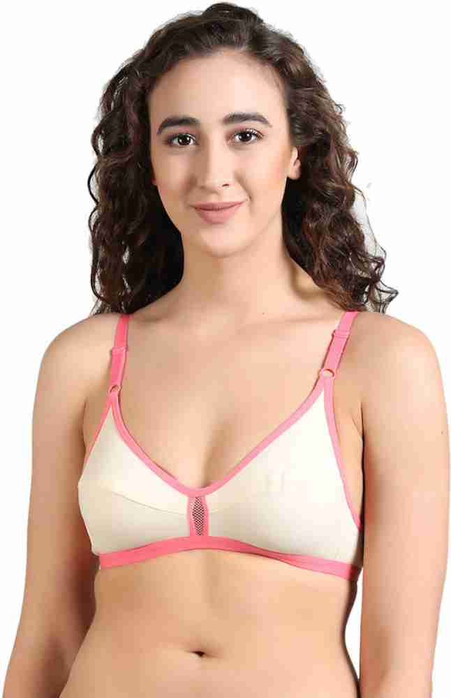 Buy Groversons Paris Beauty Women's Poly Cotton Bra,Non-Padded-Non