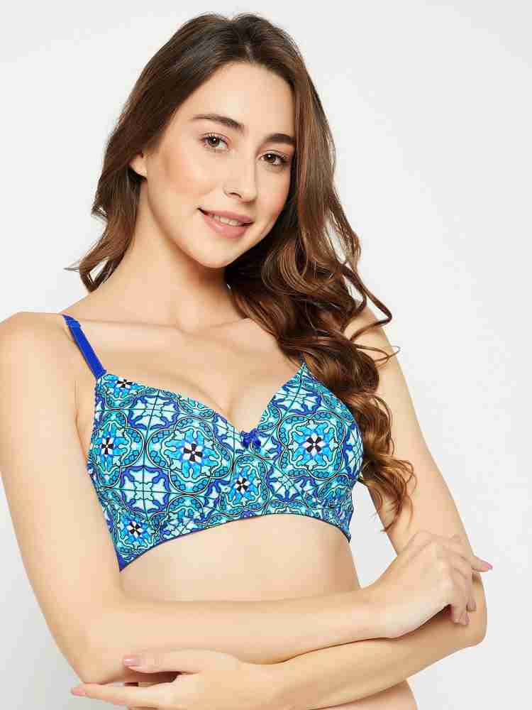 Clovia Padded Non-Wired Full Cup Floral Print Multiway T-shirt Bra