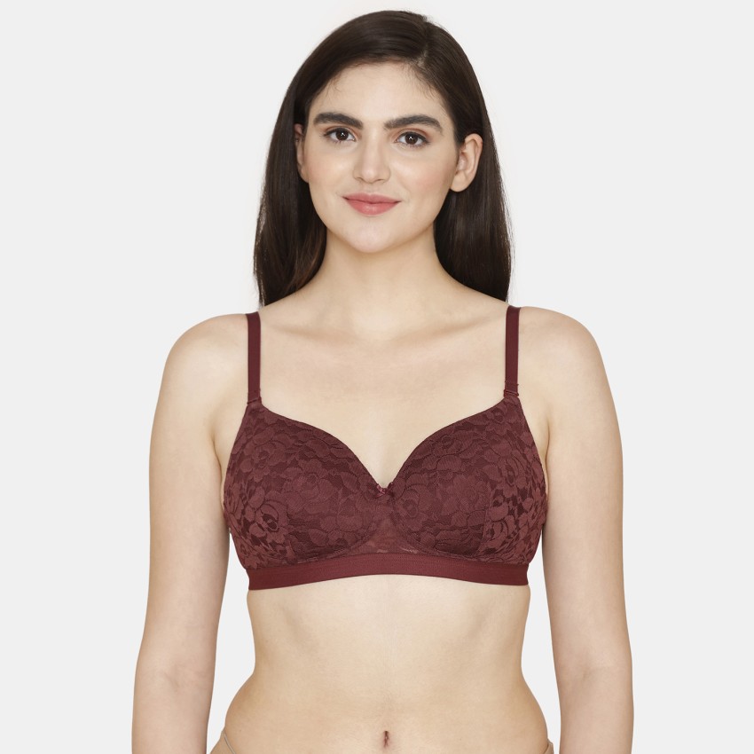 Buy online Purple Lace Tshirt Bra from lingerie for Women by Zivame for  ₹549 at 45% off